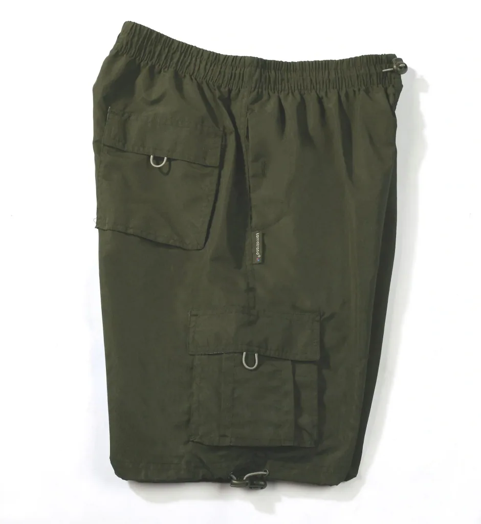 Herren Shorts mit Gummizug, Farbe oliv, Gr. XL