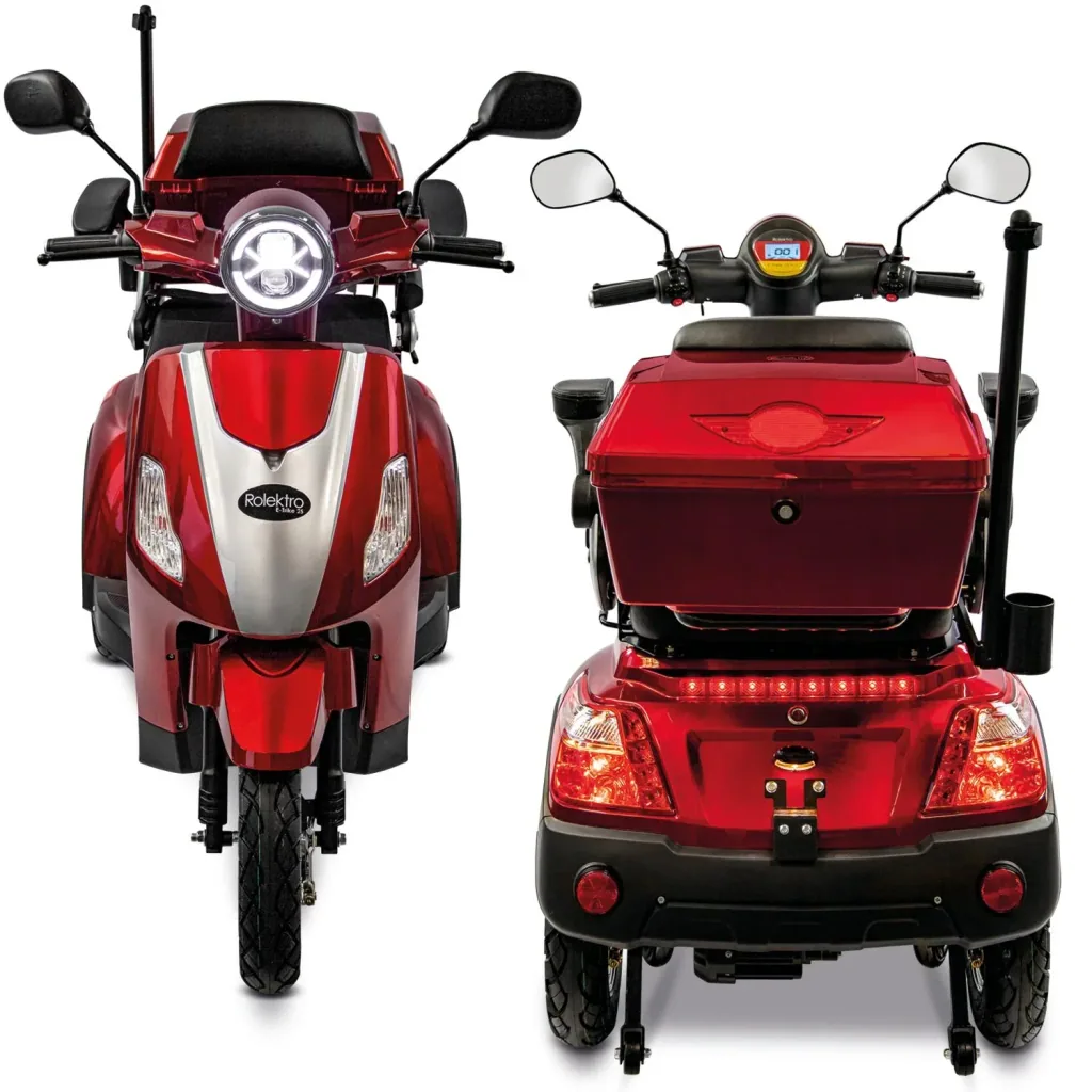 E-Trike 25 V.3, rot; 1.000 W + Straßenzulassung