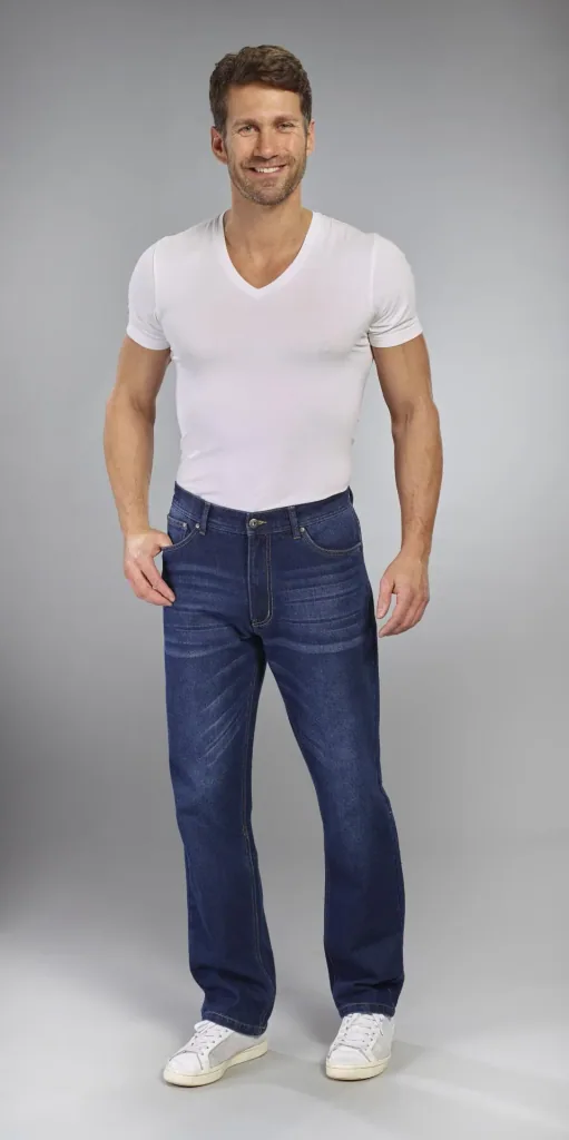 Jeans Loose Fit, Farbe bluestone, Gr.54