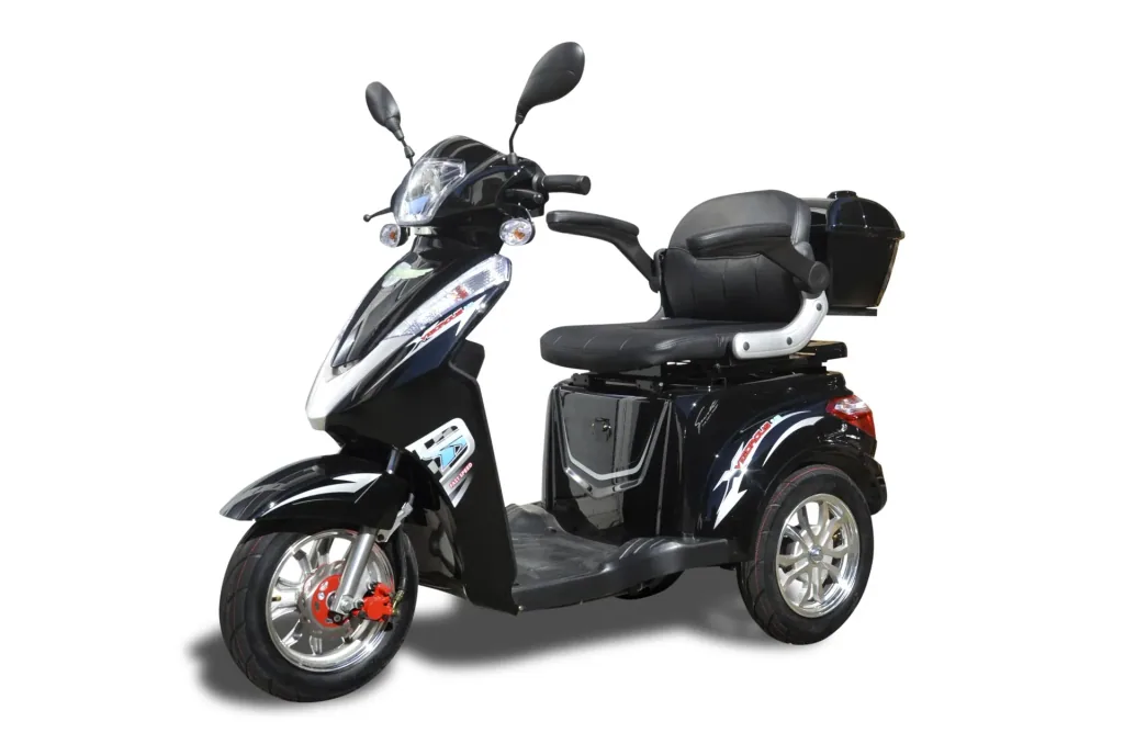 Senioren Roller schwarz - 20 Ah Li-Io Akku - 25 km/h - Seniorenmobil