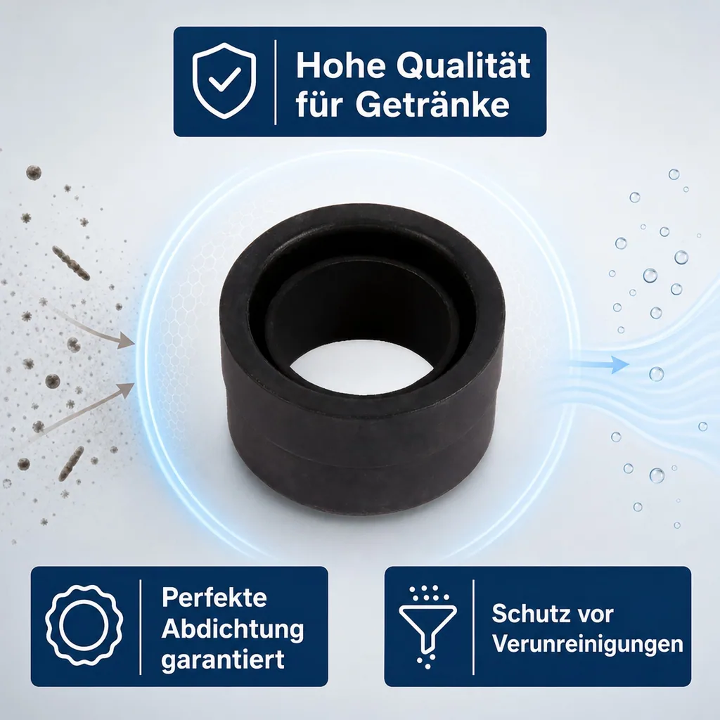 Dichtung am Stößel für Keg - Verschluss (Korb-Fitting) (Micro Matic und Hiwi)
