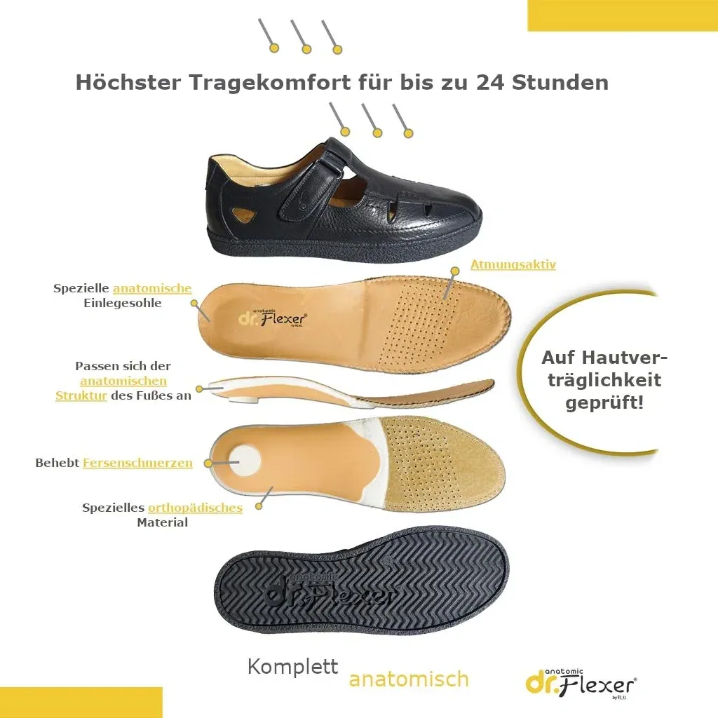 Freizeitsandalen aus Echtleder, Größe 41