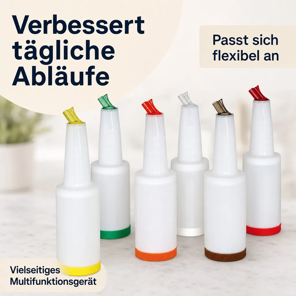 Speedbottle, Bottle-Pour-Master Flasche, 1 L, Farbe: gelb