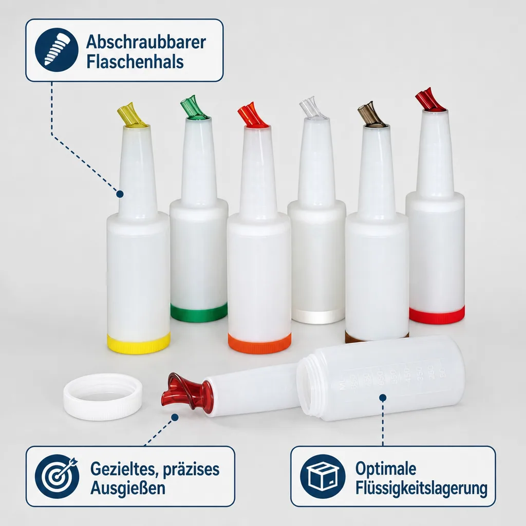 Speedbottle, Bottle-Pour-Master Flasche, 1 L, Farbe: gelb
