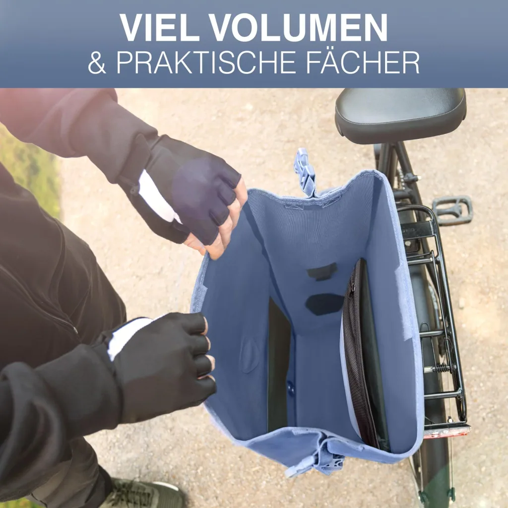 ValkOcean Gepäckträgertasche, Blau
