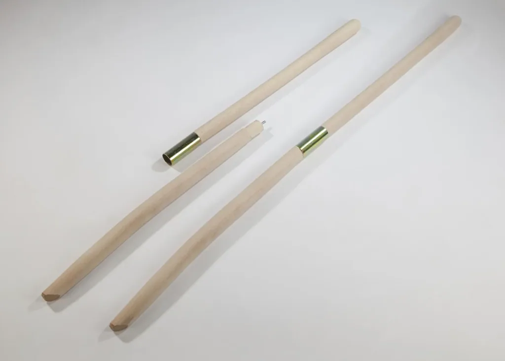 Schaufelstiel Buche, 1300 x 41 mm, gebogen, teilbar