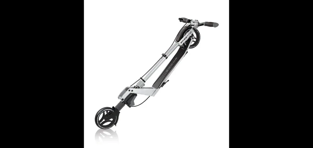 ONE K 165 DELUXE Tretroller, 165 mm, ABEC 7, höhenverstellbar, Handbremse, Klappmechanismus, silber