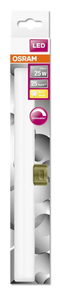 LEDinestra S14d, 4,5 Watt, warmweiß, matt, dimmbar