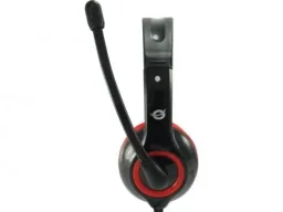Headset USB 2m Kabel, Mikro, Fernbedienung Stereo rot