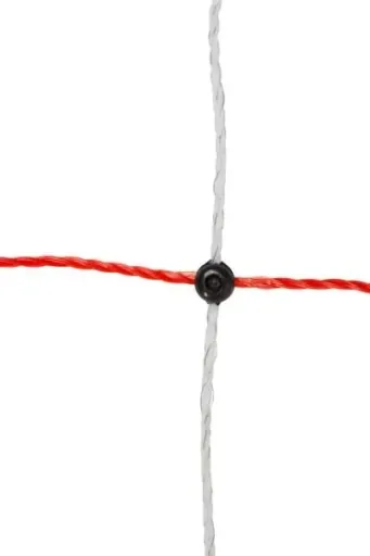 Schafnetz, 50 m weiß/orange, Höhe: 90 cm - Doppelspitze