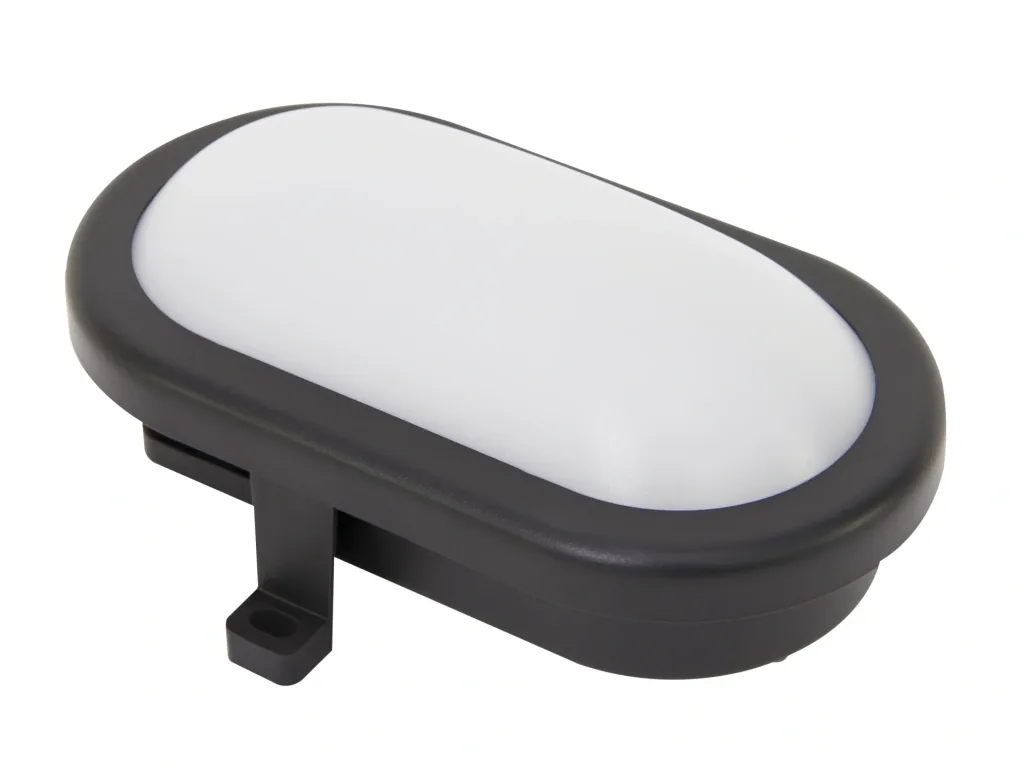LED Ovalarmatur - Farbe: schwarz