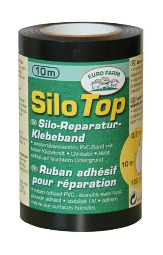 Silo Klebeband, schwarz - 100 mm x 10 m (0,2 mm)