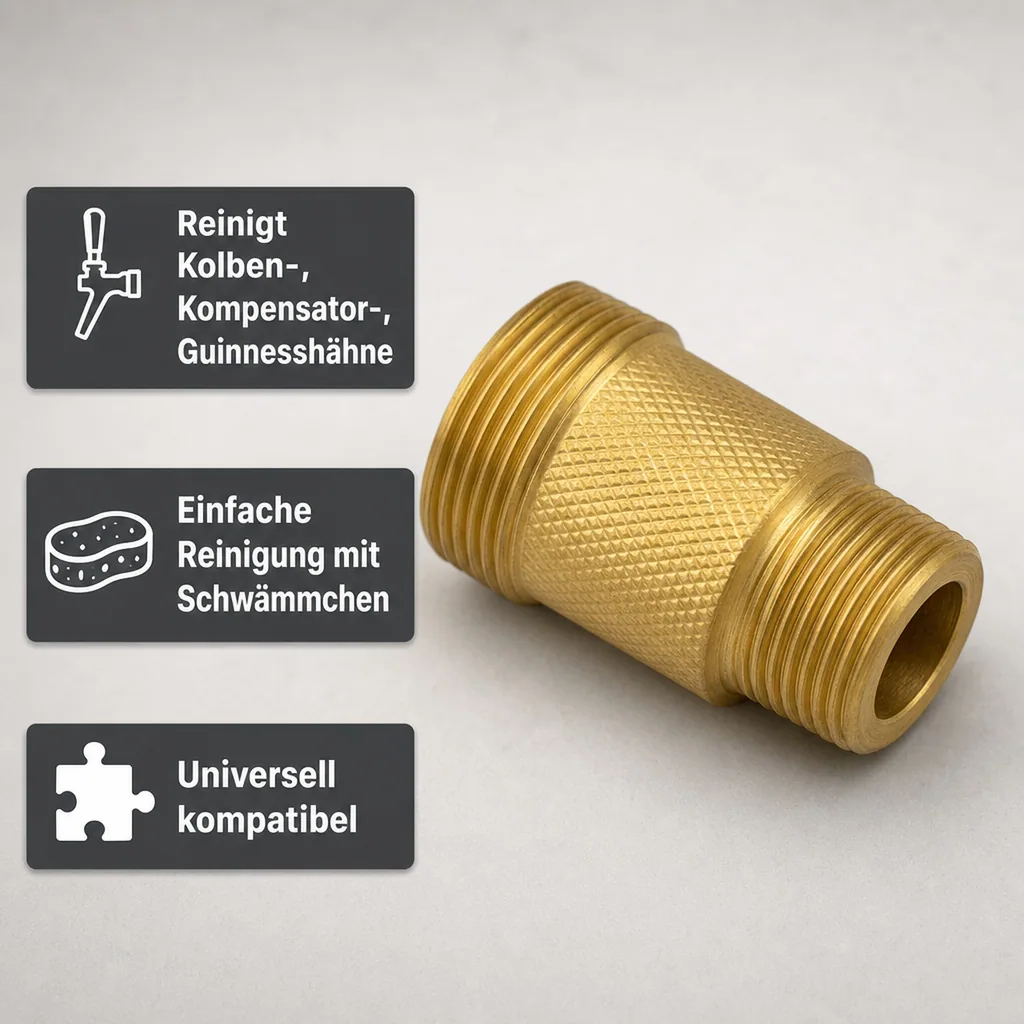 Reinigungsadapter für Zapfhähne - Kolben, Kompensator & Guinness