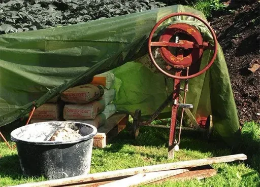 Abdeckplane, zweifarbig grün/ blau, extrem stark 150 g/ m², 2 x 3 m
