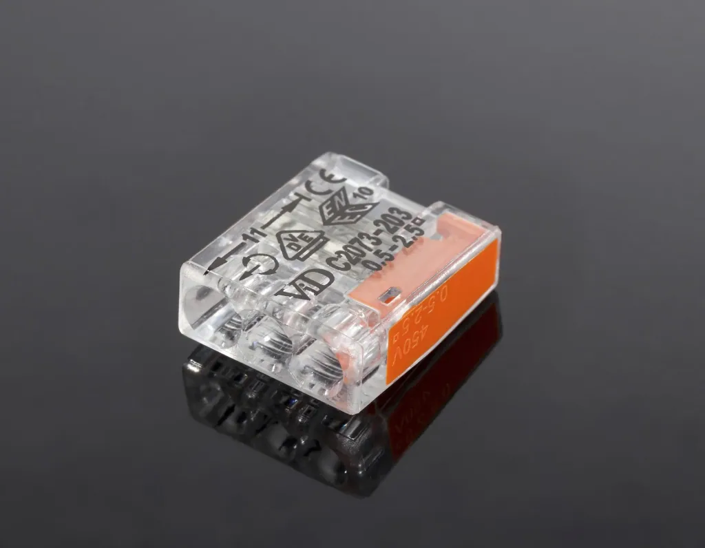 Steckklemmen Mikro, 100 Stk., 3 x 0,5 - 2,5 mm², transparent