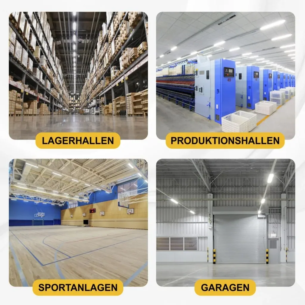 LED-HighBay in linearer Form bietet 50 W, 6000 lm, 5000 K (neutralweiß), IP65 & ENEC-Zertifizierung