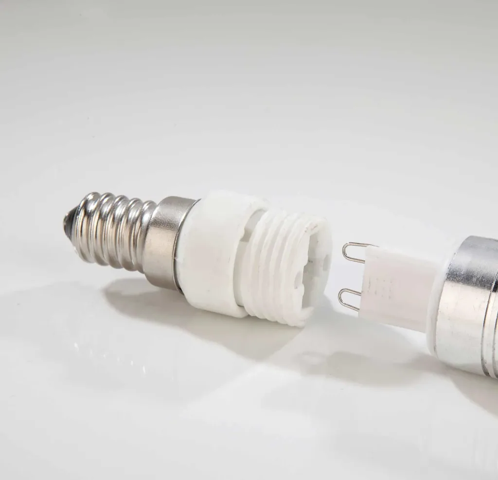 Adapter E14 auf G9 Sockel, 3 Stück