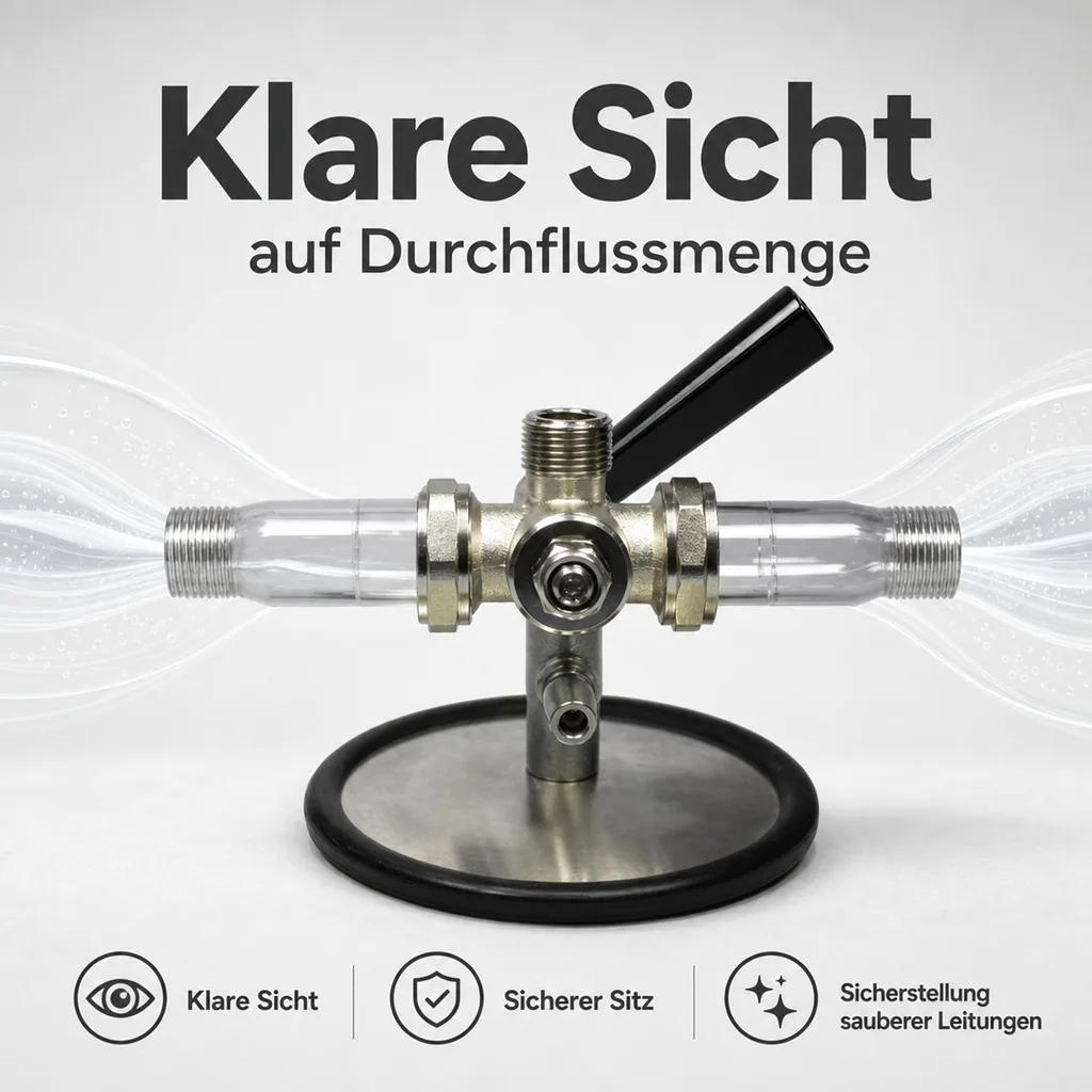 Ersatz Schauglas für Bierleitungsreingungsgerät