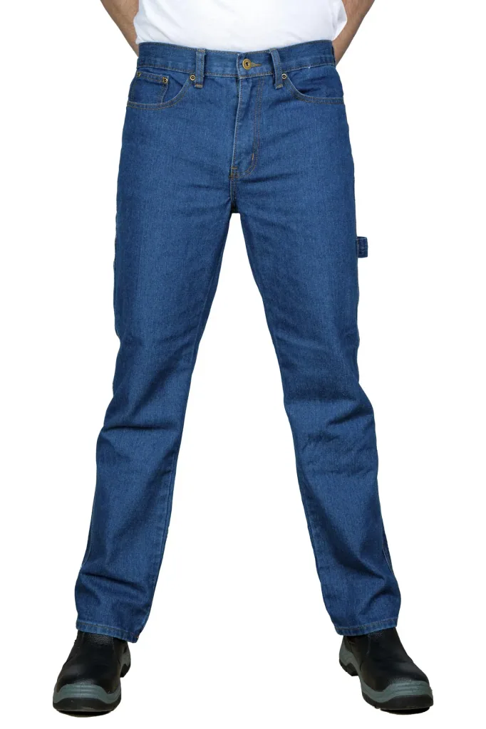 Arbeitsjeans aus strapazierfähigem Denim, Farbe blau, Gr. 59