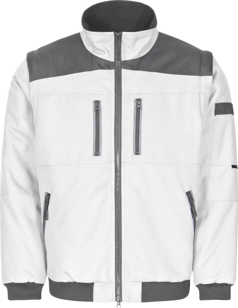 Funktionsblouson, weiss-grau, Gr. XL