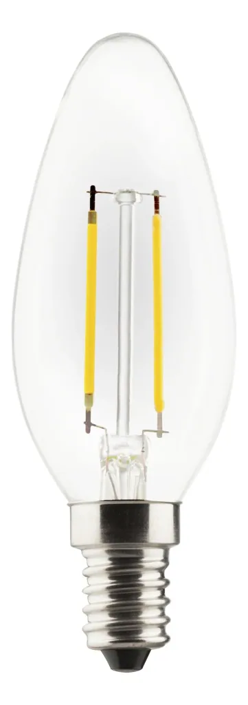 Retro LED Kerzenlampe mit 2,9 Watt, E14, warmweiß