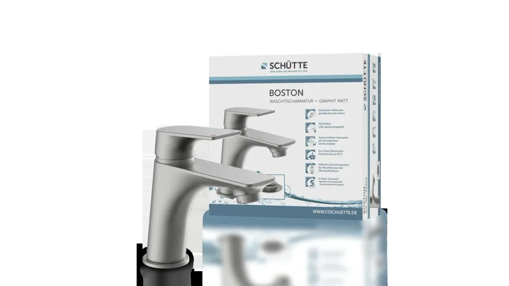 Waschtischarmatur "BOSTON", Graphit matt