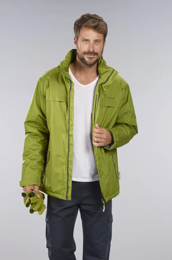 Funktionsjacke Farbe grün, atmungsaktiv, winddicht und wasserabweisend, Gr.M