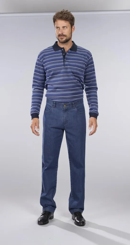 Komfortjeans, Farbe bluestone, Gr.60