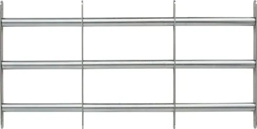 Fenstergitter 7450 individuell einstellbar, 700 - 1050 x 450 mm mit 3 Querstreben