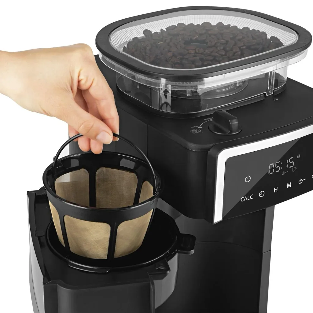 Kaffeemaschine mit Kegel-Mahlwerk "Fresh-Aroma-Perfect III Duo" mit 1,25 l Glaskanne und 1,25 l Thermokanne