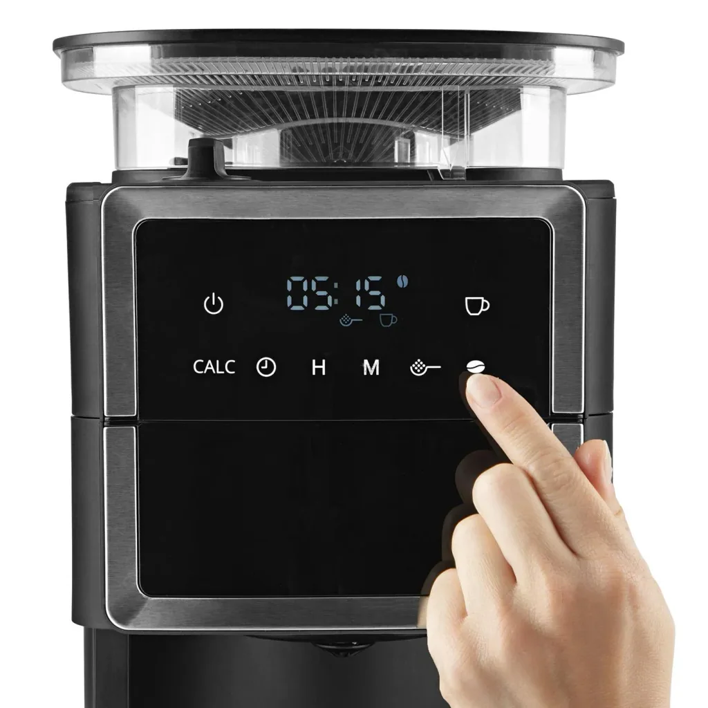 Kaffeemaschine mit Kegel-Mahlwerk "Fresh-Aroma-Perfect III Duo" mit 1,25 l Glaskanne und 1,25 l Thermokanne