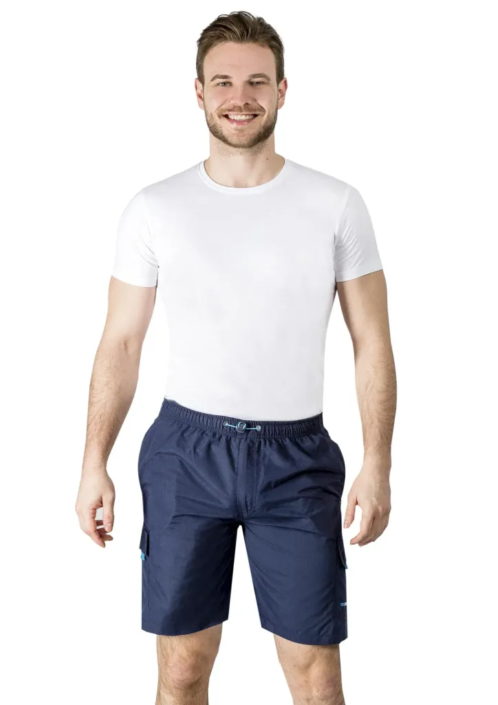 Cargoshort mit Gummizug, Farbe marine, Gr.M