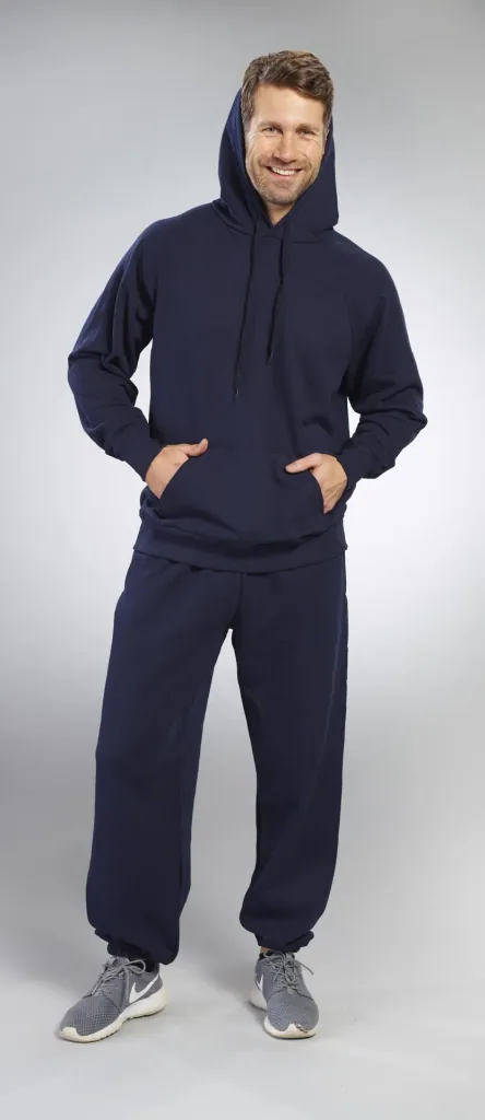 Hoody mit Kängurutasche, Farbe marine, Gr.M