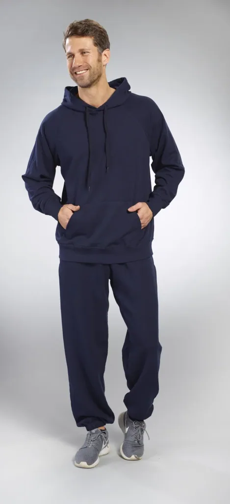 Hoody mit Kängurutasche, Farbe marine, Gr.M