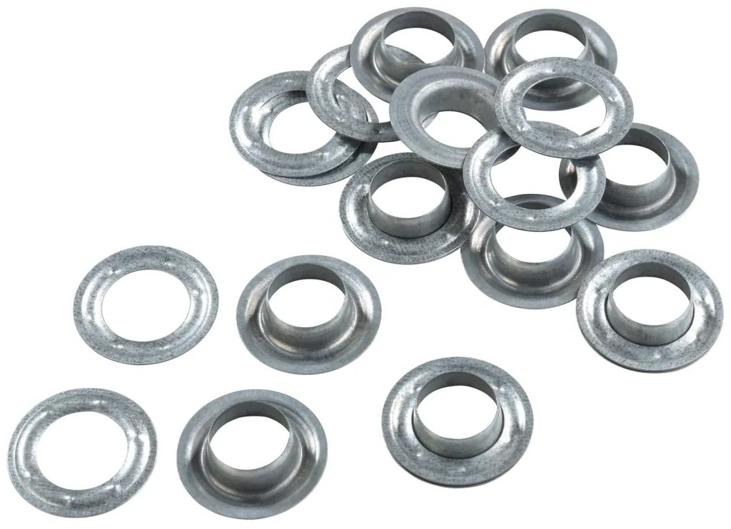 Ösen mit Scheiben, 16 mm, verzinkt, 10 Stück, zu 480095 Ösenzange XXL