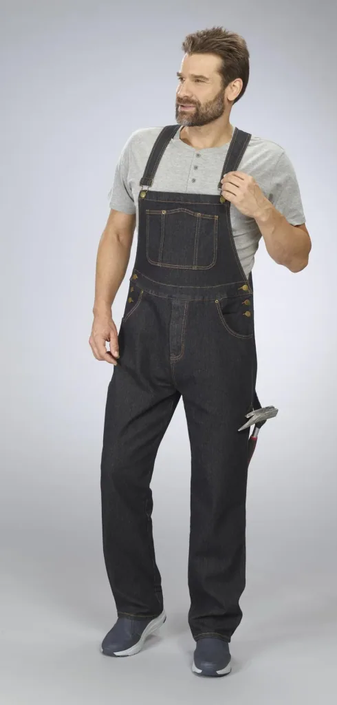 Stretchlatzjeans, Farbe schwarz, Gr.48