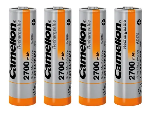 NiMH Mignon (AA) Akku mit 2700mAh - 4 Stück inkllusive Box