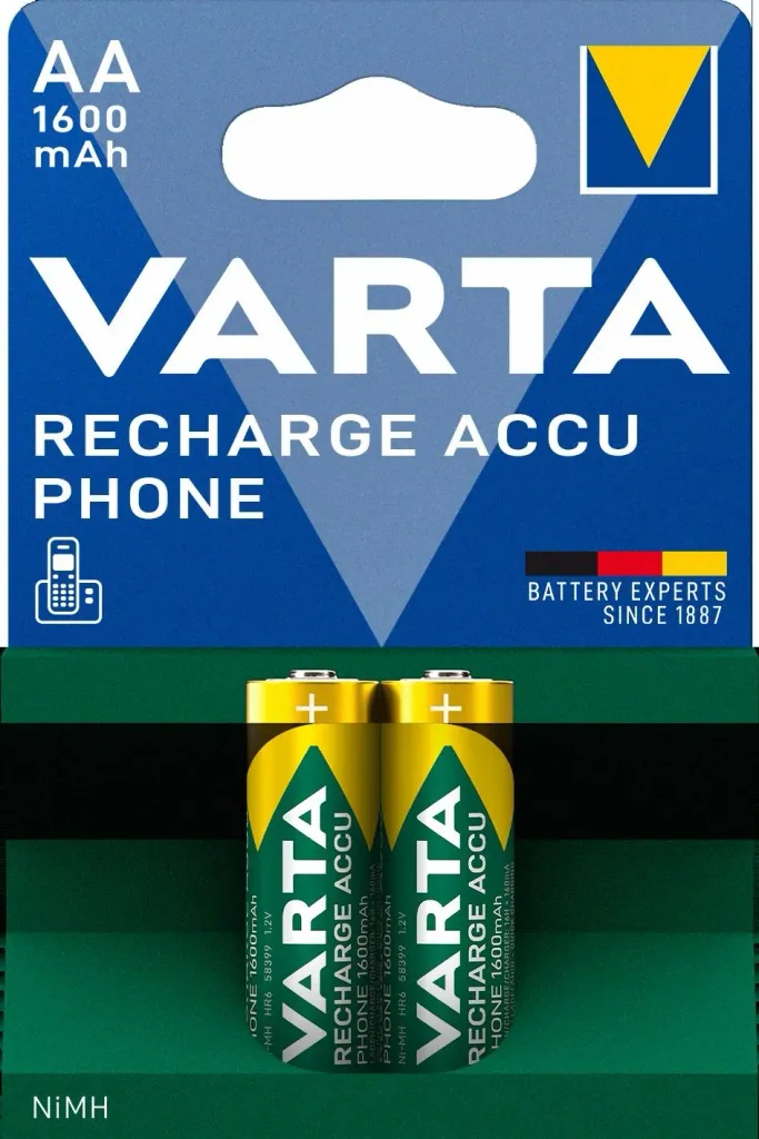 RECHARGE Phone NiMH Mignon (AA) Akku mit 1600mAh - 2 Stück