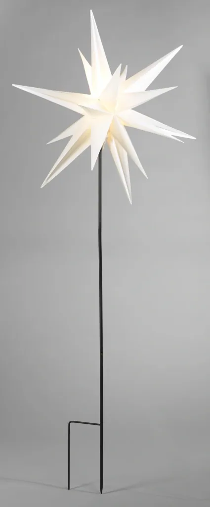 LED Stern, weiß, ø 100 cm + 120 cm Stab