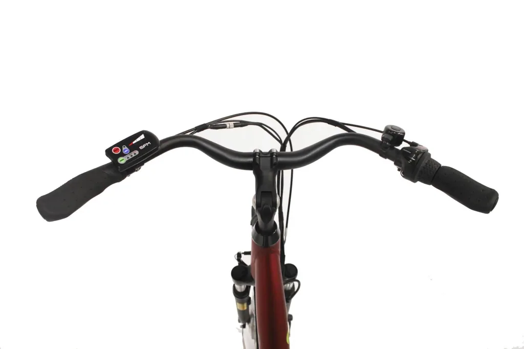 Unisex City E-Bike 28 Zoll, Rahmenhöhe 45 cm, 3-Gang Nabenschaltung, Bordeaux matt, Berlin