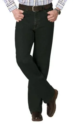 5 Pocket Stretch Jeans, Farbe schwarz, Gr. 58