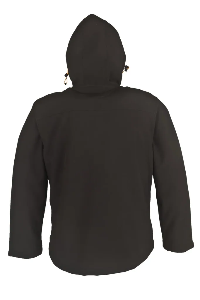 Softshelljacke, Farbe schwarz-orange, Größe M