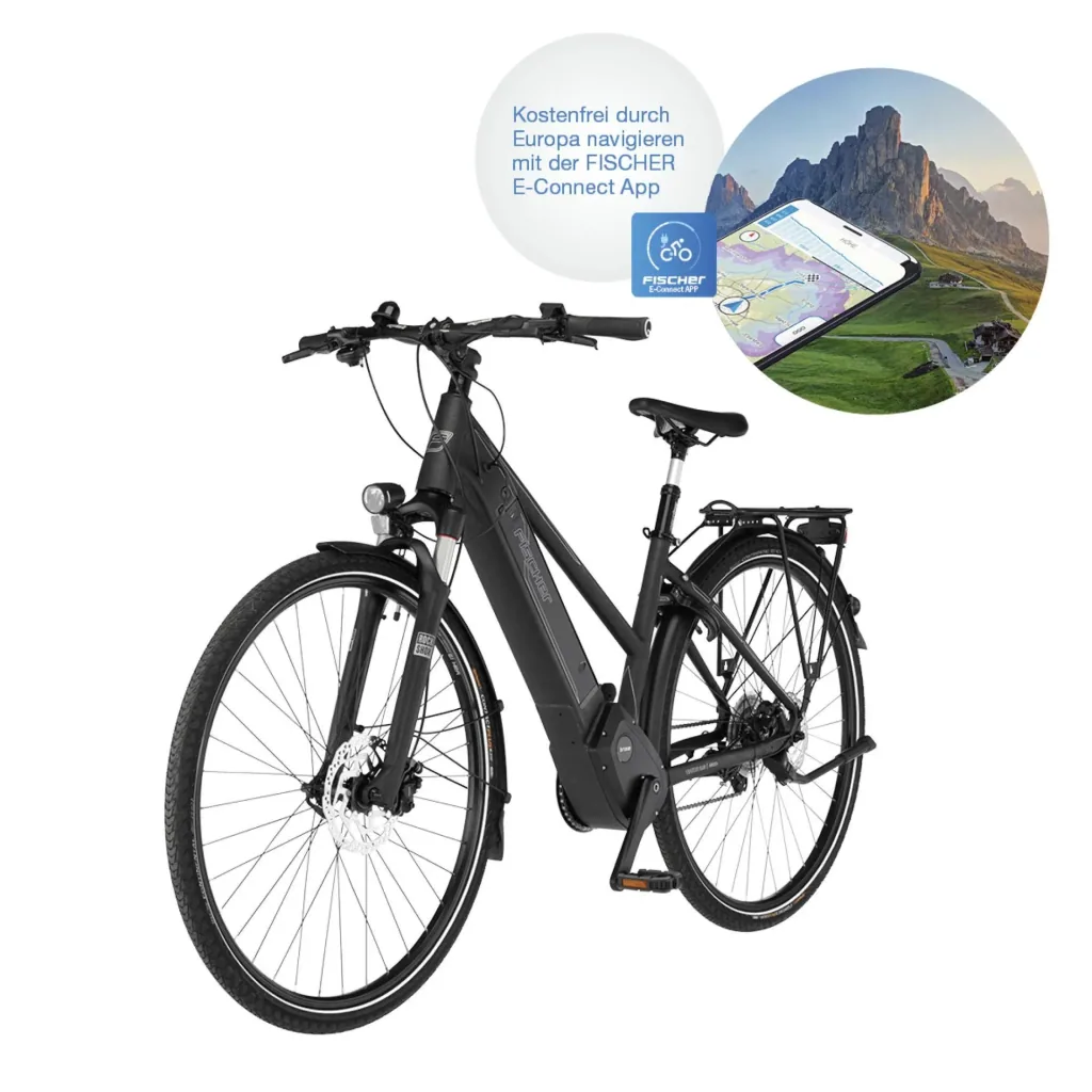 Damen E-Bike Trekking, 28 Zoll, Rahmengröße 44cm, 10-Gang Kettenschaltung, graphit metallic matt, VIATOR 6.0i