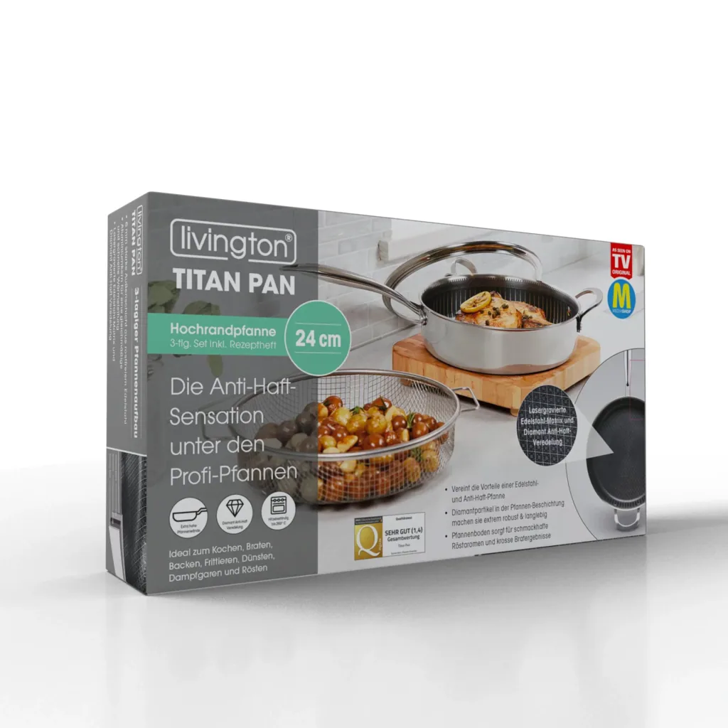 Titan Pan Multipfanne, Ø 24 cm inklusive Rezeptheft
