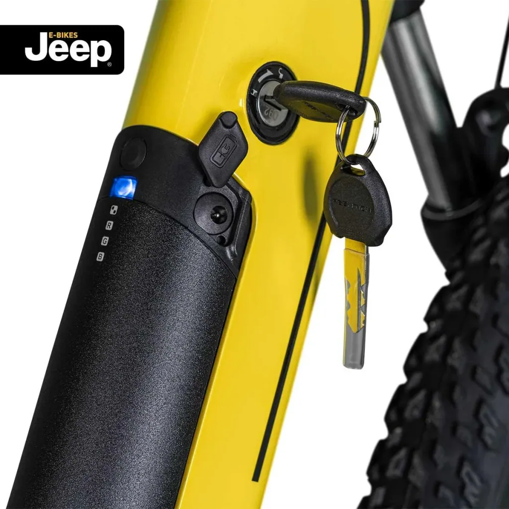 Unisex Mountain E-Bike, 27,5 Zoll, Rahmengröße 48 cm, 7-Gang Kettenschaltung, yellow, MHR 7000