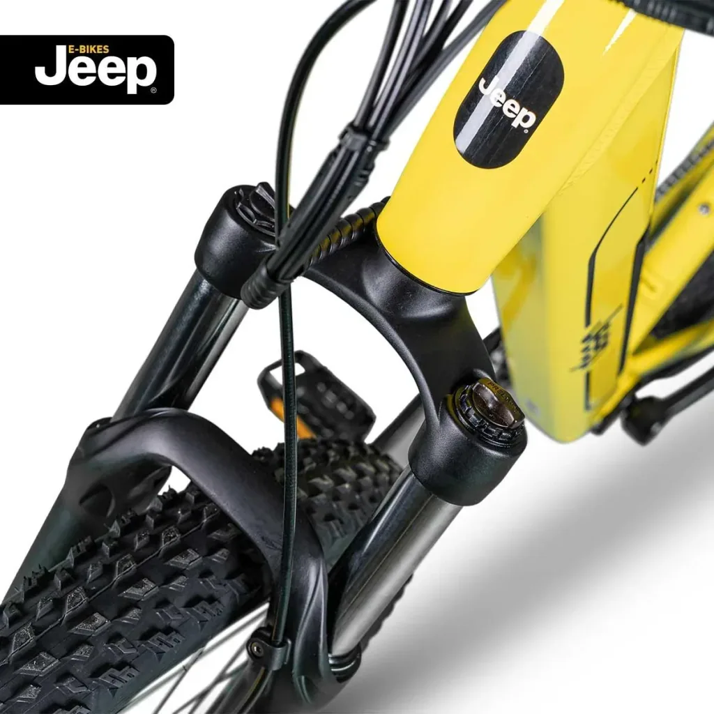 Unisex Mountain E-Bike, 27,5 Zoll, Rahmengröße 48 cm, 7-Gang Kettenschaltung, yellow, MHR 7000