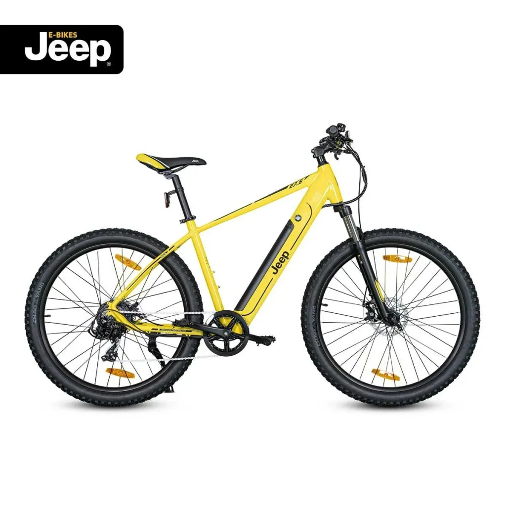 Unisex Mountain E-Bike, 27,5 Zoll, Rahmengröße 48 cm, 7-Gang Kettenschaltung, yellow, MHR 7000