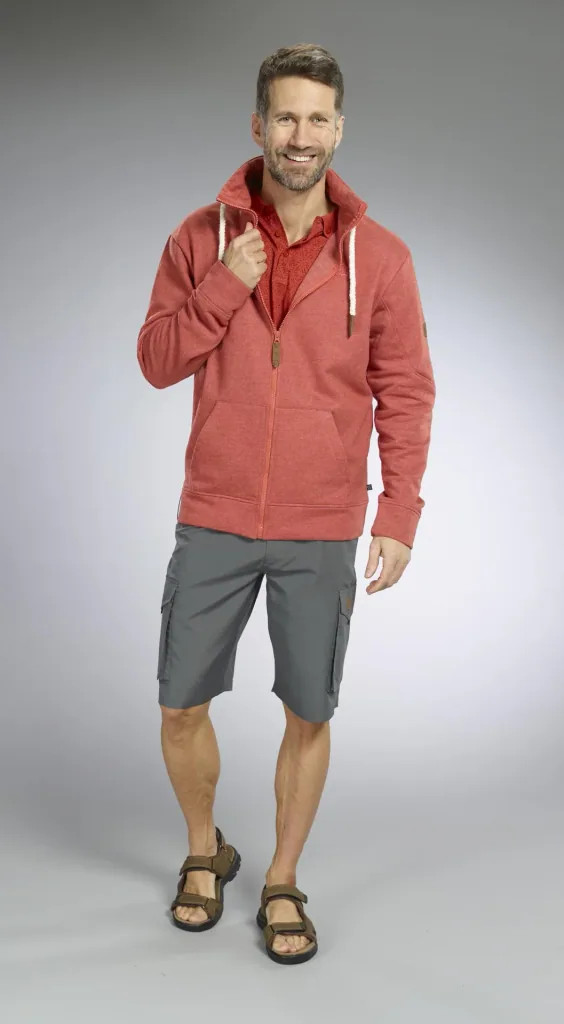 Sweatjacke, Farbe rot, Gr.M