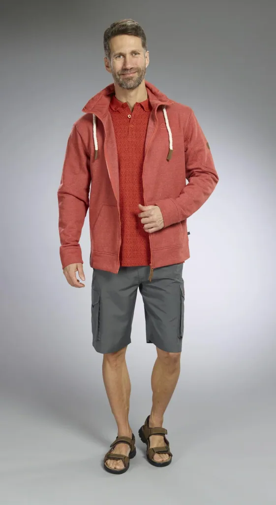 Sweatjacke, Farbe rot, Gr.M
