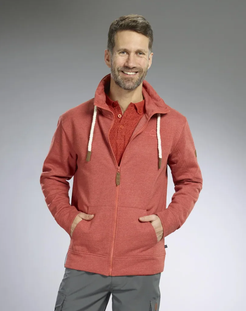 Sweatjacke, Farbe rot, Gr.M